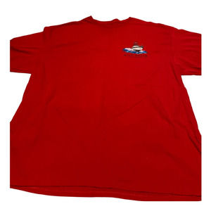 Saddlebred Wild Water Mens Red T-Shirt Size XL